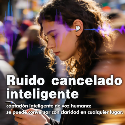 Audífonos HH More Mini T35 Bluetooth 6.0 Ultra Compactos para Sueño y Música. PÚRPURA