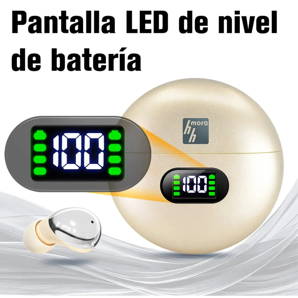 Audífonos HH More Mini T35 Bluetooth 6.0 Ultra Compactos para Sueño y Música. PÚRPURA