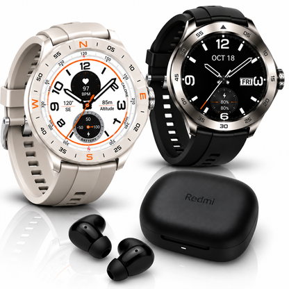 AUDIFONOS REDMI BUDS 6 PLAY (NEGRO) + SMARWATCH HONOR CHOICE 2 EPIC AMOLED