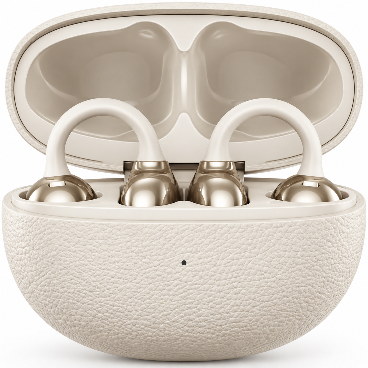 Audífonos clip Bluetooth TWS CX-11 Earhook ENC USB-C Dorados