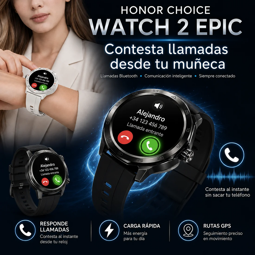 BOCINA G-TIDE SV30 (NEGRA) + SMARWATCH HONOR CHOICE 2 EPIC AMOLED