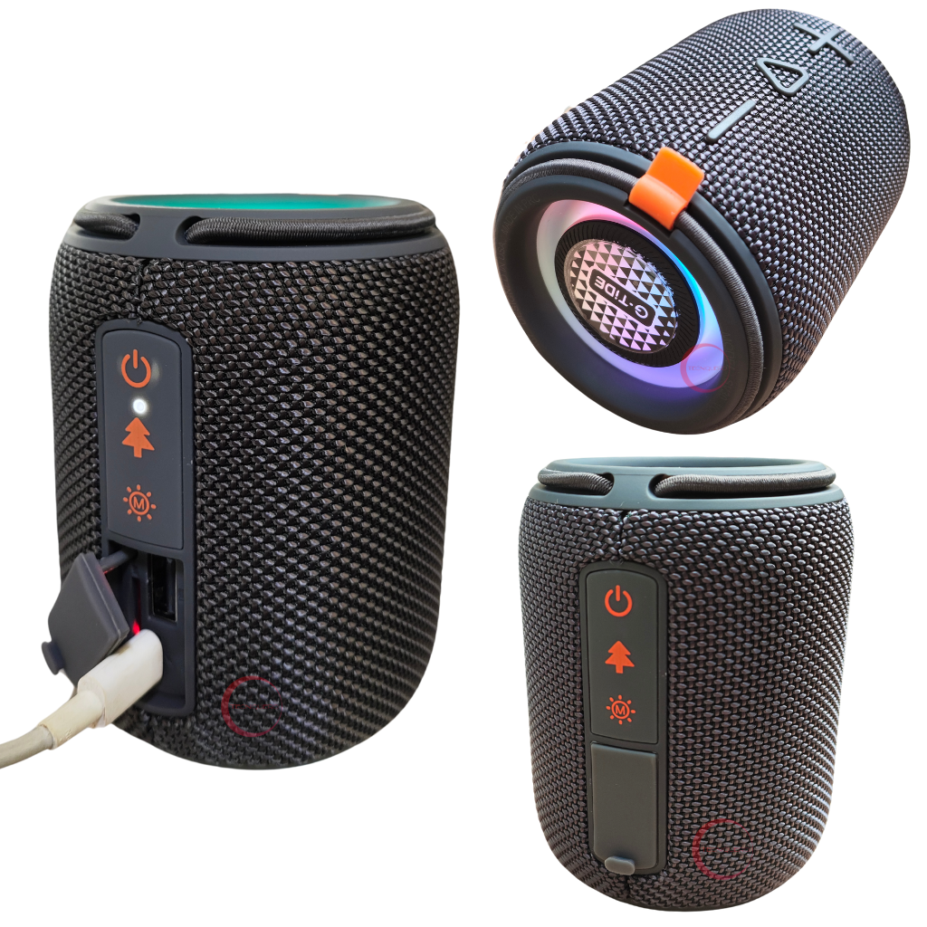 Bocina G-Tide SV30 Bluetooth Portátil  con Luces LED y Sonido Hi-Fi