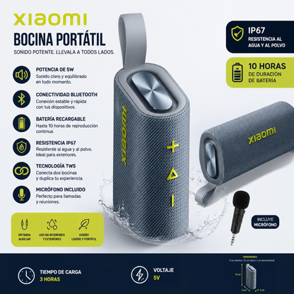 BOCINA XIAOMI SOUND POCKET (AZUL) + SMARWATCH HONOR CHOICE 2 EPIC AMOLED