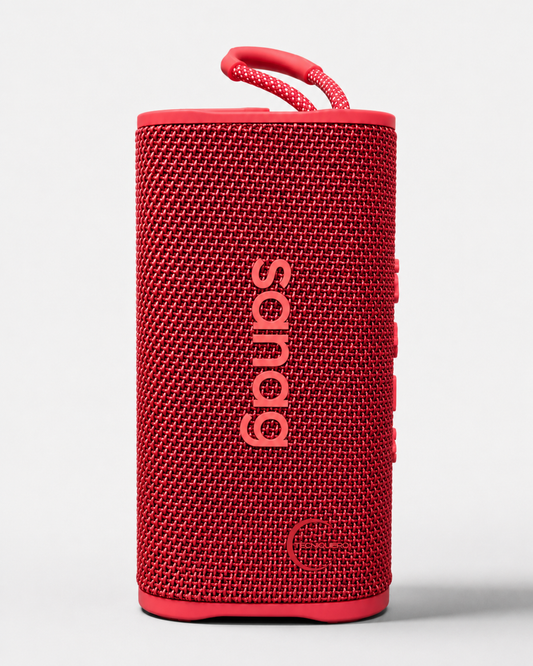 Bocina Portátil Sanag M15 Roja Bluetooth 5.4 con Luces RGB, 10W y Resistente al Agua