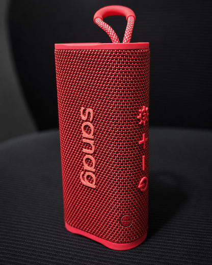 Bocina Portátil Sanag M15 Roja Bluetooth 5.4 con Luces RGB, 10W y Resistente al Agua