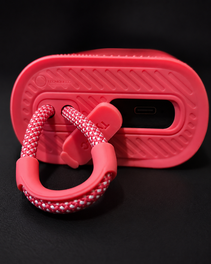 Bocina Portátil Sanag M15 Roja Bluetooth 5.4 con Luces RGB, 10W y Resistente al Agua