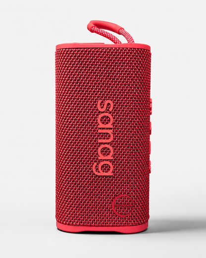 Bocina Portátil Sanag M15 Roja Bluetooth 5.4 con Luces RGB, 10W y Resistente al Agua