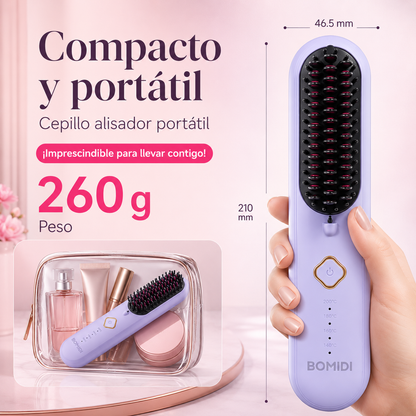 Cepillo Alisador Inalámbrico Alaciador Bomidi HB2 USB-C 4000mAh con 4 Temperaturas