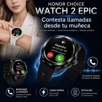 SMARWATCH HONOR CHOICE 2 EPIC AMOLED + AUDIFONOS SABALA ST-765
