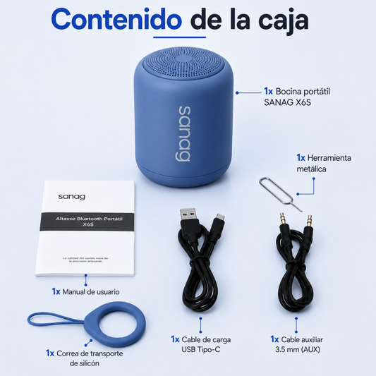 Redmi Watch 5 Active con Llamadas Bluetooth y Hasta 18 Días de Batería + Bocina Sanag X6S EXTRA BASS con Hasta 24 Horas de Reproducción