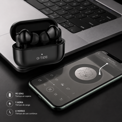 AUDIFONOS G-TIDE L22 (NEGRO) + SMARWATCH HONOR CHOICE 2 EPIC AMOLED + BOCINA G-TIDE SV30 (NEGRA)