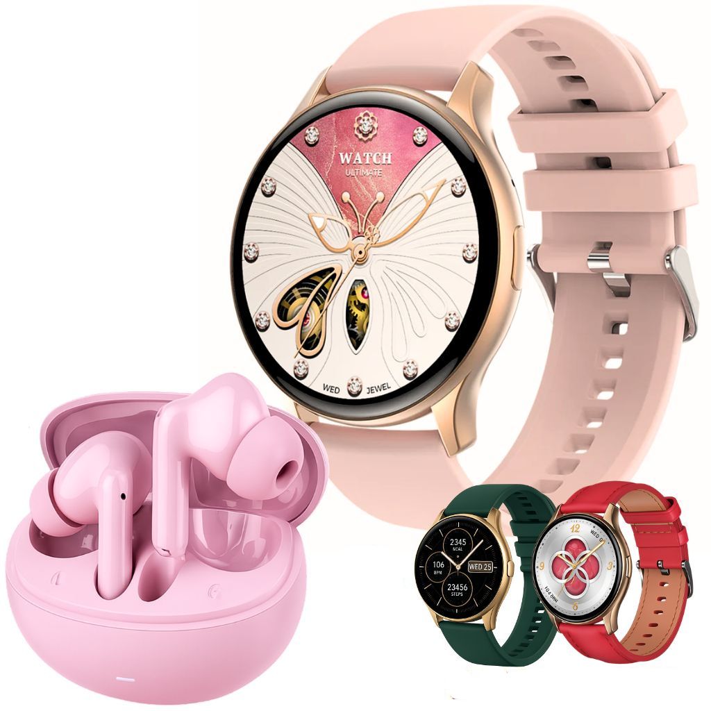 Smartwatch G-Tide R5 (dorado) con Audífonos G-Tide L42