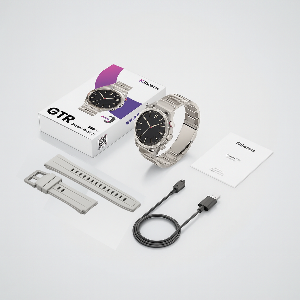 Combo Premium Filwans GTR + Philips TAT1320WT  Smartwatch AMOLED con Llamadas + Audífonos Bluetooth