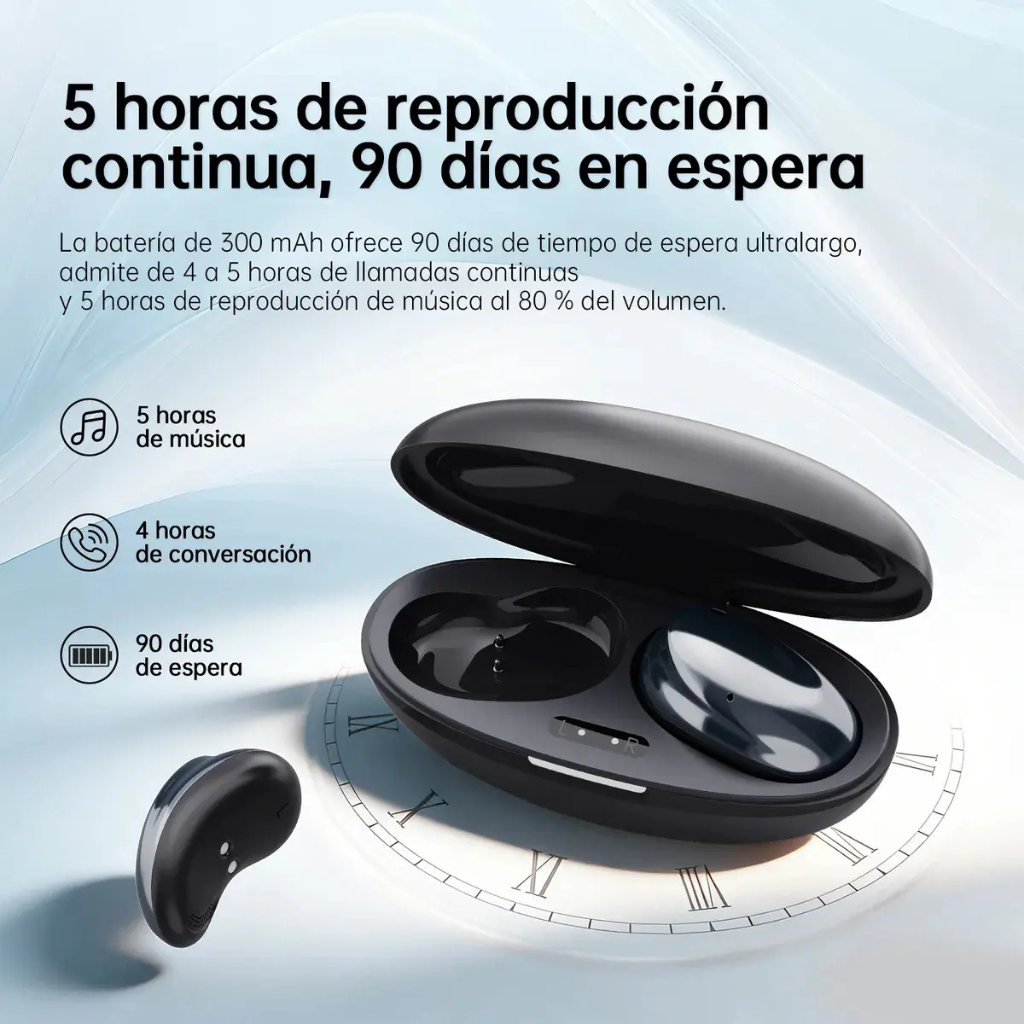G-Tide Bean 1 Auriculares Bluetooth 5.3, Micrófono, Control Táctil y Resistencia al Sudor
