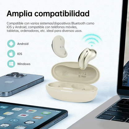 G-Tide Bean 1 Auriculares Bluetooth 5.3, Micrófono, Control Táctil y Resistencia al Sudor