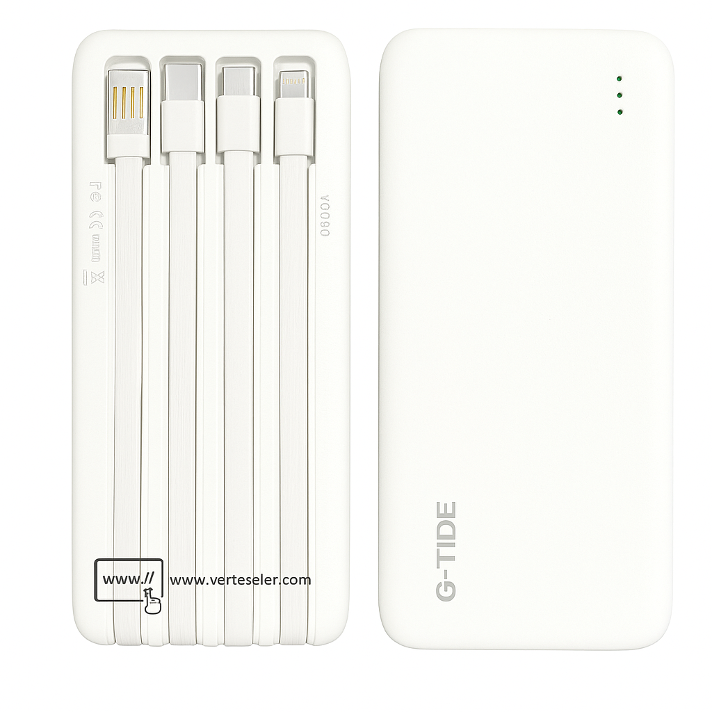 Power Bank 10000Mha P1 G-tide. BLANCO