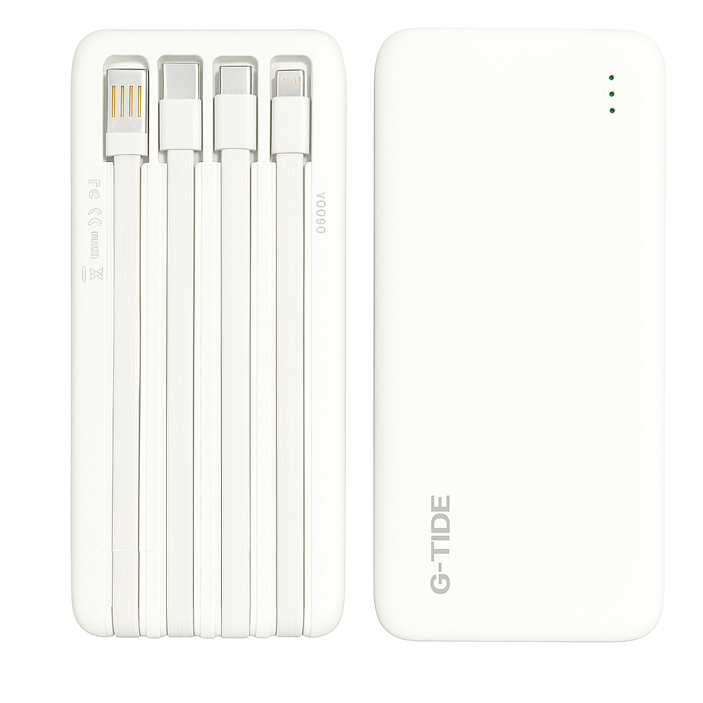 Power Bank 10000Mha P1 G-tide. BLANCO