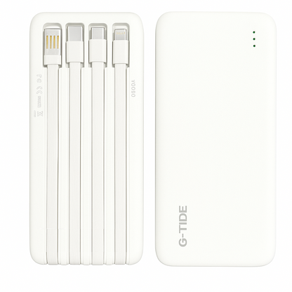 Power Bank 10000Mha P1 G-tide. BLANCO