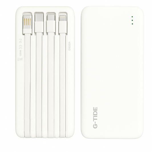 Power Bank 10000Mha P1 G-tide. BLANCO
