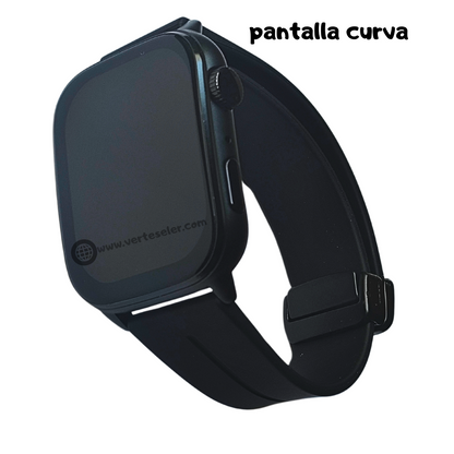 Reloj inteligente G-tide S6 pro smartwatch, pantalla curva amoled, con 3 correas y una pulsera regalo, llamadas, notificaciones