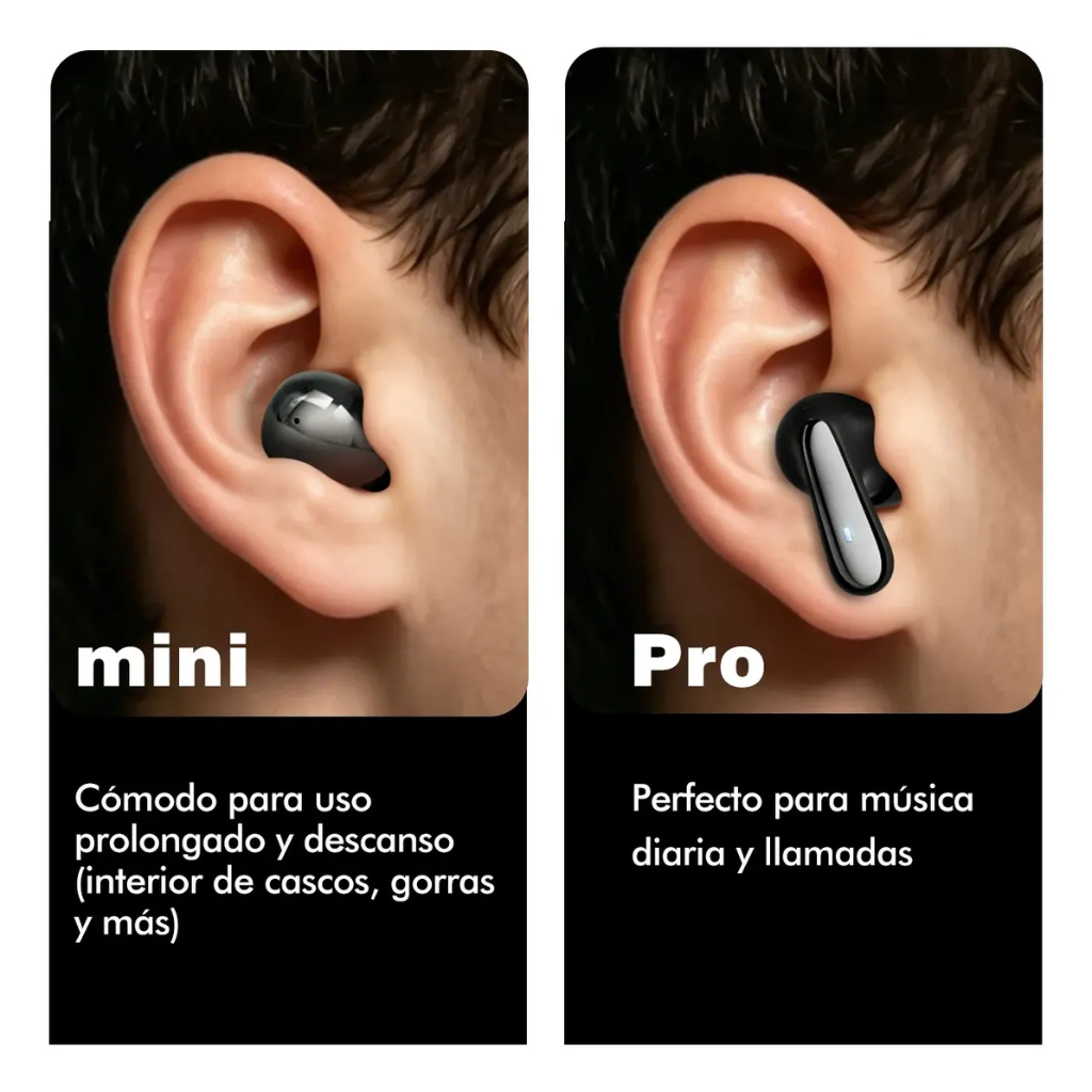HH More T55 Pro & Mini. Dos en uno. TWS Inalámbricos Bluetooth con Control Táctil