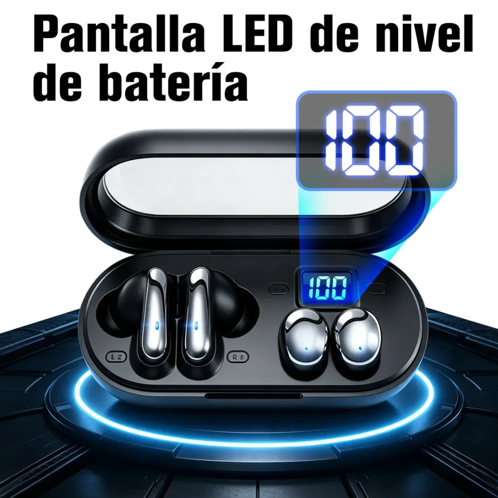 HH More T55 Pro & Mini. Dos en uno. TWS Inalámbricos Bluetooth con Control Táctil
