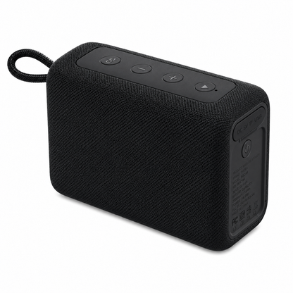 Bocina Bluetooth 1HORA BOC244 Negra Portátil con Sonido Estéreo y TWS