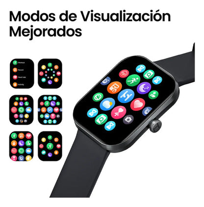 Smartwatch Haylou S6 con Llamadas Bluetooth, Notificaciones de Apps, 127 Deportes y Monitor de Salud – Pantalla HD 2.01"