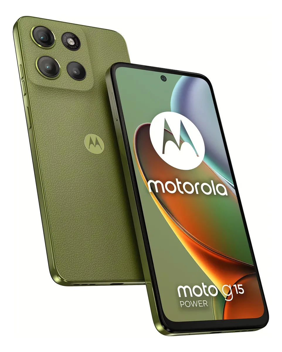 Motorola Moto G15 Power 8GB RAM 256GB – Batería 6000mAh, Pantalla 6.72” FHD+, Cámara 50MP y Dual SIM – Verde