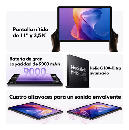 Tablet Xiaomi Redmi Pad2 De 256gb 8gb 11'' Fhd+ 90hz Color Gris