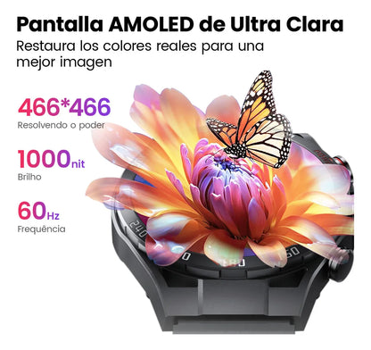 Smartwatch Reloj Filwans Gtr Bluetooth Llamada 1.43 Amoled,llamadas, notificaciones