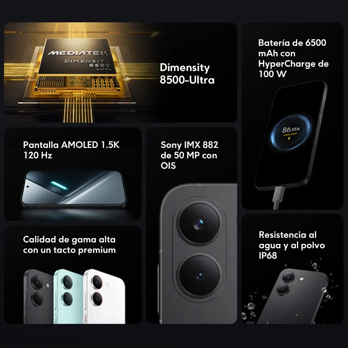 Celular Xiaomi Poco X8 Pro 8gb Ram 256gb Rom Dual Sim 6.59 Amoled Dimensity 8500 Ultra Green