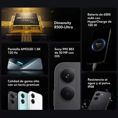 Celular Xiaomi Poco X8 Pro 8gb Ram 256gb Rom Dual Sim 6.59 Amoled Dimensity 8500 Ultra Green