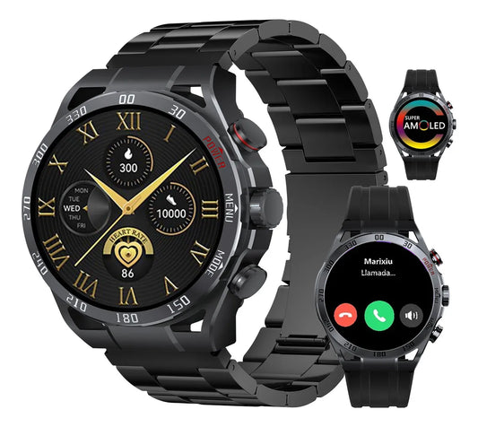 Smartwatch Filwans Gtr Amoled Bluetooth Llamadas, Mensajes.Negro