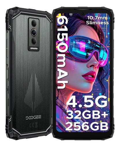 DOOGEE Blade10 Pro Energy 256GB 32GB RAM Android 15 – Celular Rugged 6150mAh 50MP Dual SIM
