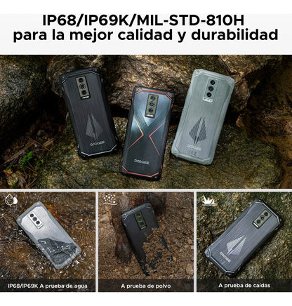 DOOGEE Blade10 Pro Energy 256GB 32GB RAM Android 15 – Celular Rugged 6150mAh 50MP Dual SIM