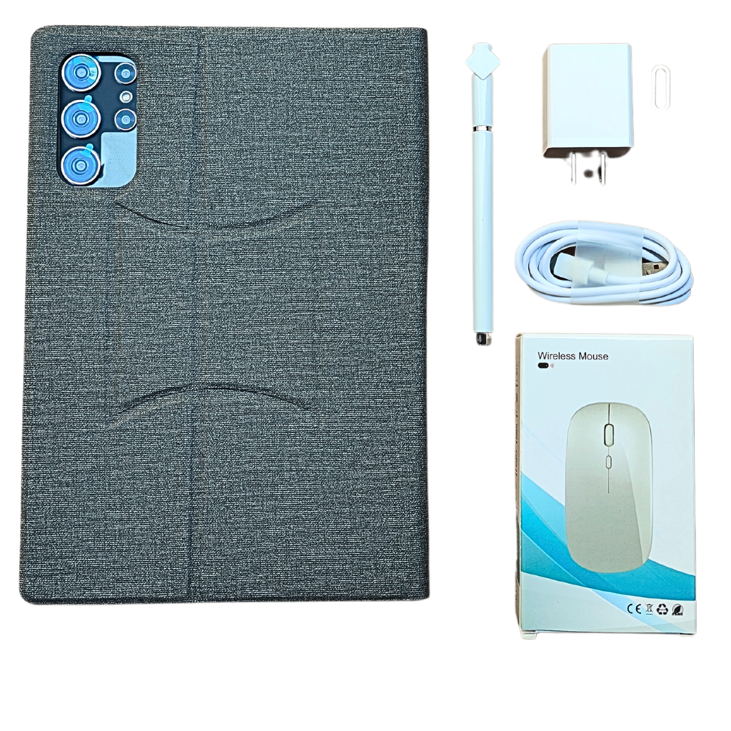 Tablet 2 en 1 Bossney B022 - 8GB RAM, 512GB + Teclado, Mouse y Funda Protectora