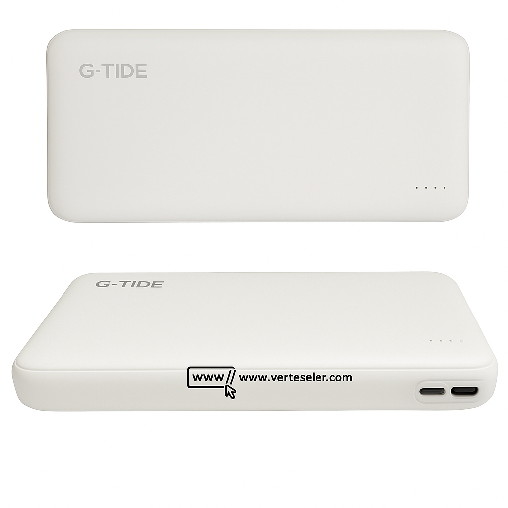 Power Bank 10000Mha P1 G-tide. BLANCO