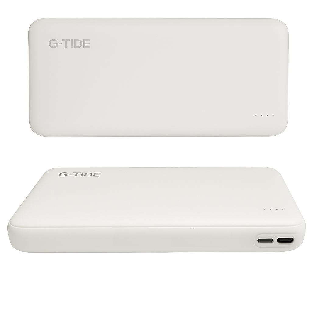 Power Bank 10000Mha P1 G-tide. BLANCO