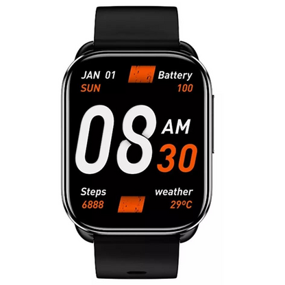Smartband Watch Responde llamadas GS QCY, pantalla 2.02 pulgadas. Batería 10 días, notifica apps. OPEN BOX
