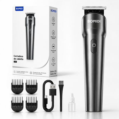Bomidi Cortadora De Cabello L2. Recargable, 4 Peines