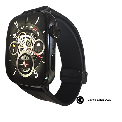 Reloj inteligente G-tide S6 pro smartwatch, pantalla curva amoled, con 3 correas y una pulsera regalo, llamadas, notificaciones
