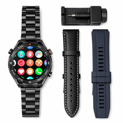 Smartwatch P9 Ultimate con Llamadas Bluetooth, Correas Intercambiables, Modos Deportivos, Brújula y Funciones Inteligentes