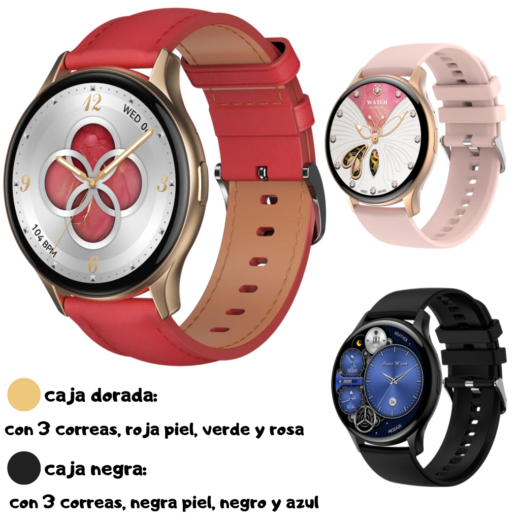 Smartwatch G-Tide R5 Responde Llamadas, Monitoreo de Salud, IP68, Mas de 100 Modos Deportivos, Negro