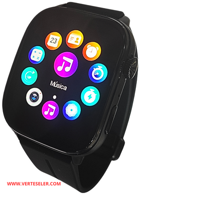 Reloj inteligente G-tide S6 pro smartwatch, pantalla curva amoled, con 3 correas y una pulsera regalo, llamadas, notificaciones
