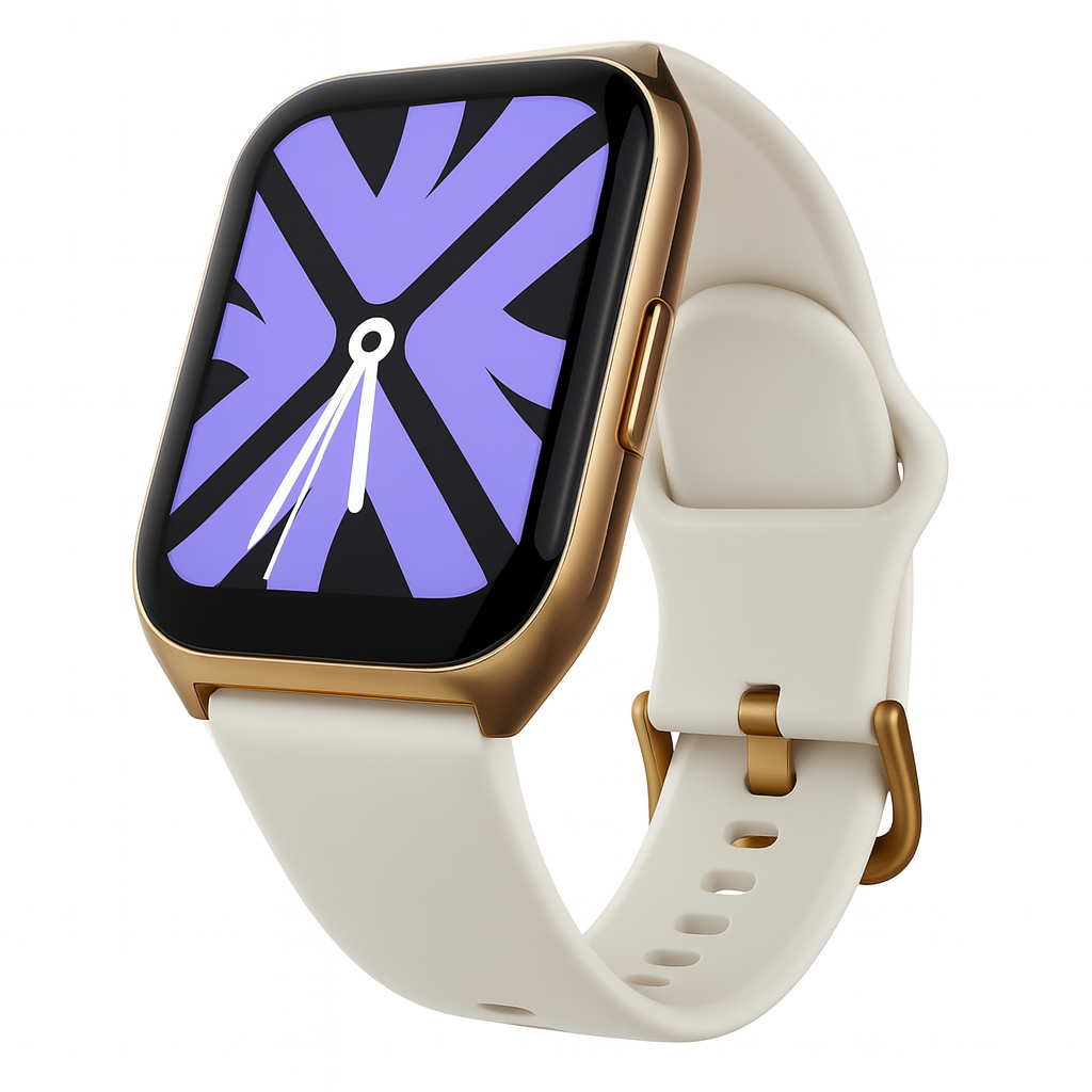Smartwatch Filwans GTS Mini Pantalla 1.85 Pulgadas 78 Modos Deportivos Llamadas Bluetooth IP68 batería 250mAh, Dorada