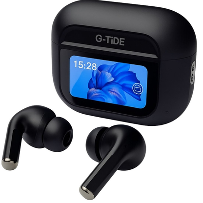 SMARTWATCH MICROWEAR S11 + AUDIFONOS G-TIDE OWS8 NEGRO