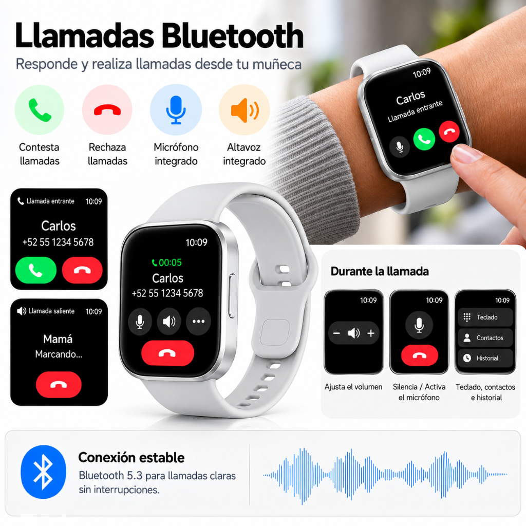 SMARTWATCH XIAOMI REDMI WACTH 6 ACTIVE (PLATA) +BOCINA XIAOMI SOUND POCKET (AZUL)+AUDIFONOS G-TIDE H21 (PLATA)