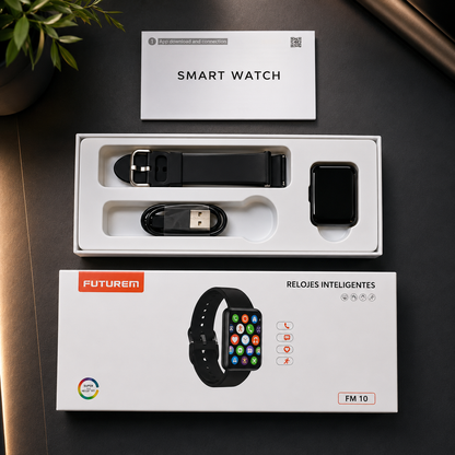 Smartwatch Futurem FM10 con Llamadas Bluetooth, Pantalla 1.57" y Funciones Inteligentes