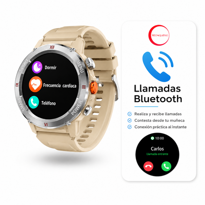 Smartwatch Bluetooth IP68 con Llamadas, Pantalla Táctil y Batería 5-7 Días